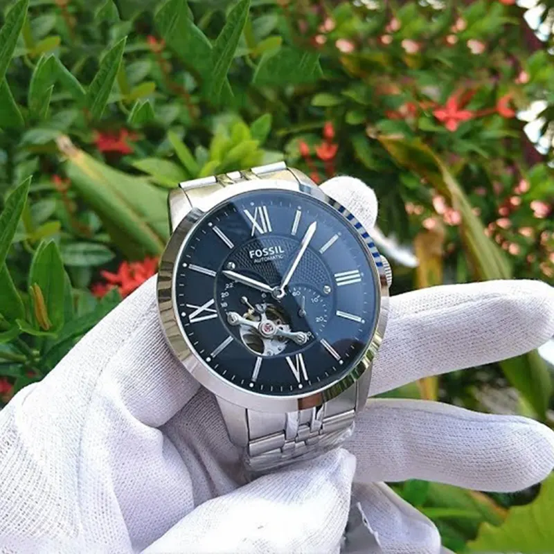 Fossil Townsman Automatic Black Dial Men's Watch- ME3107